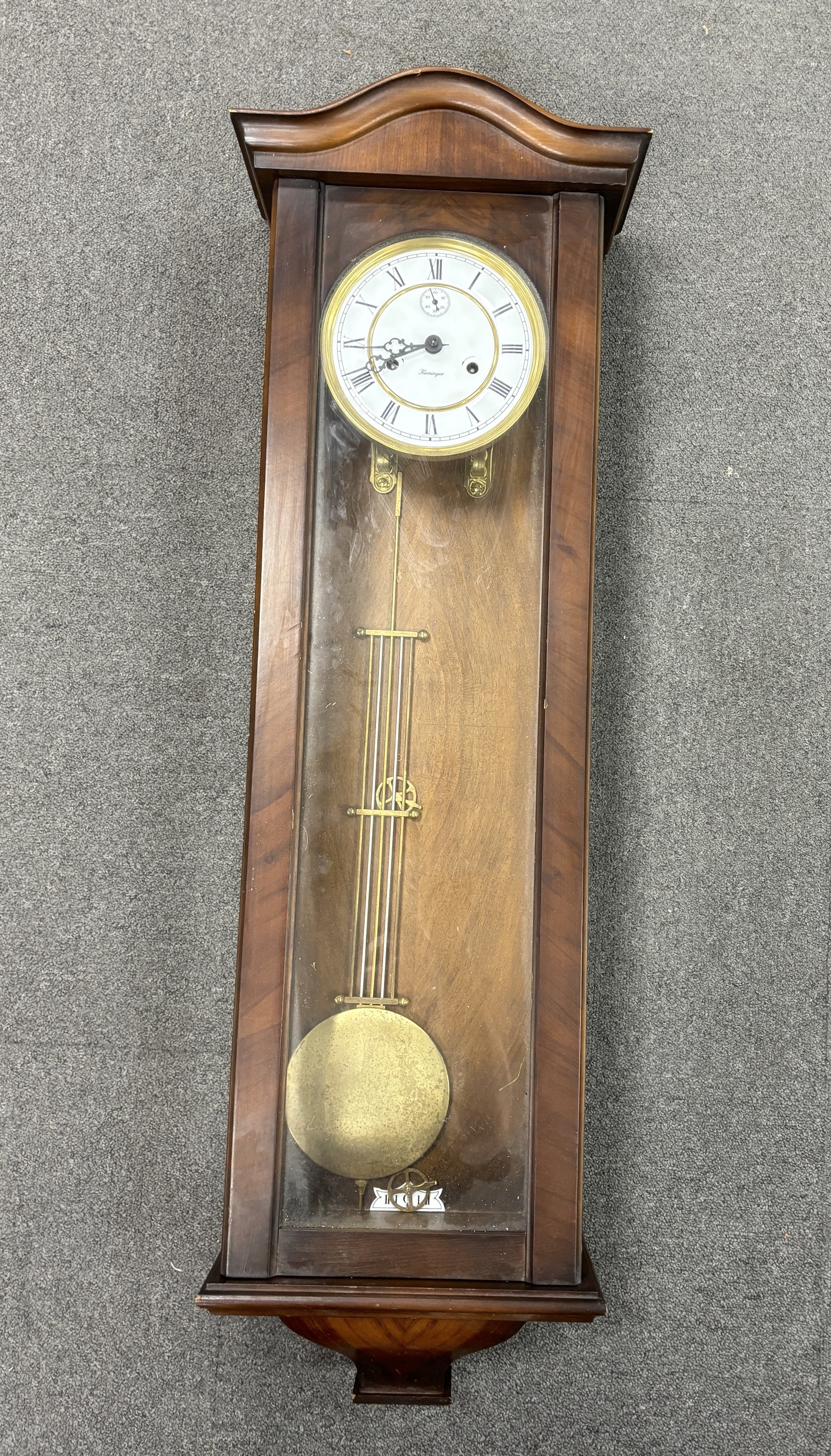 A Vienna style wall clock. Condition - fair